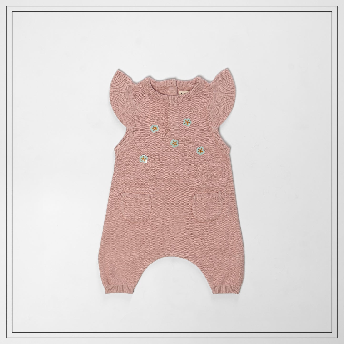 Petal Whisper Knit Romper