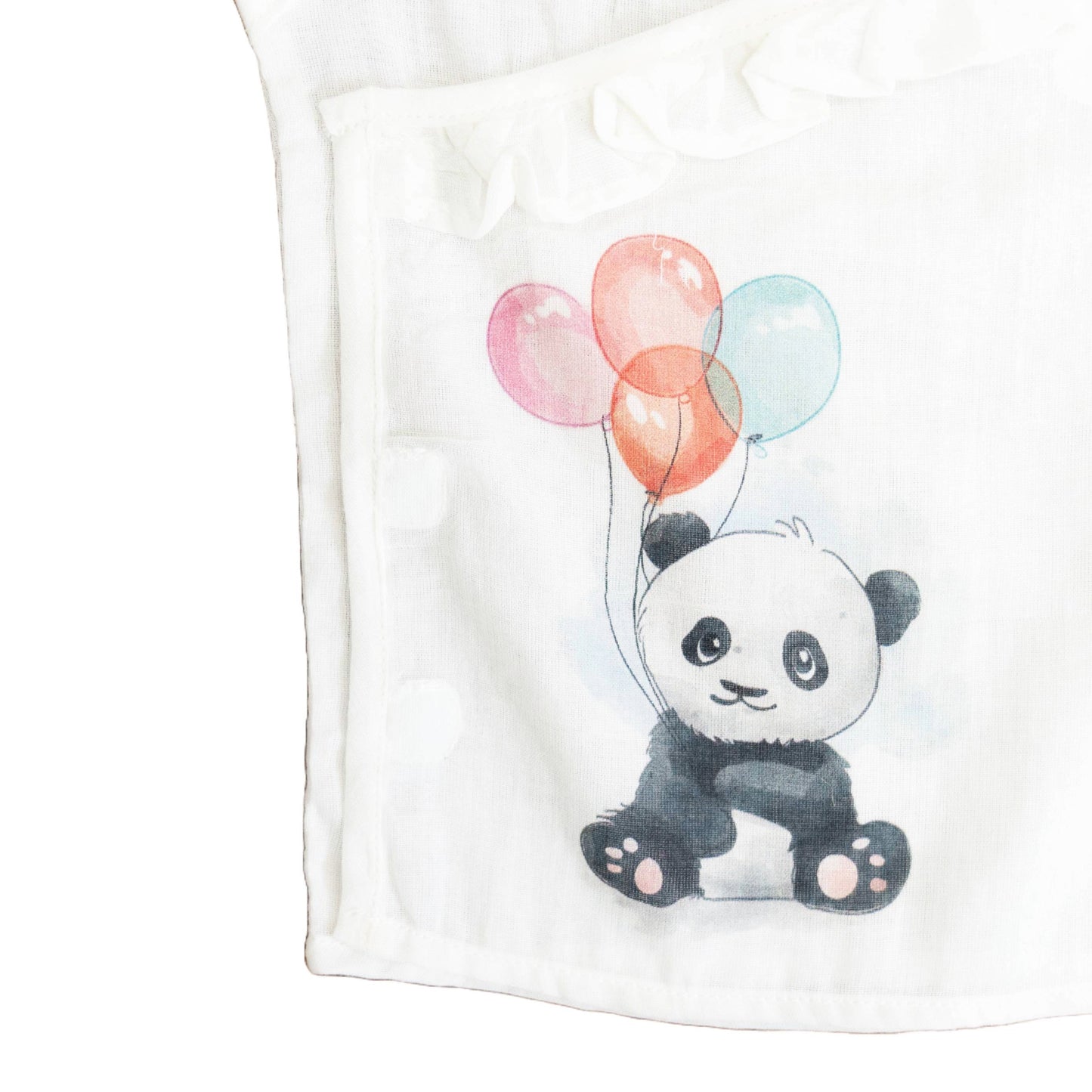 panda with balloon girls