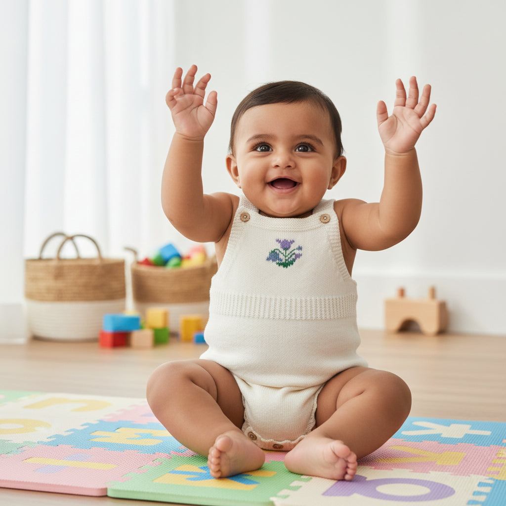 The Little Meadow Bloom Knit Bodysuit
