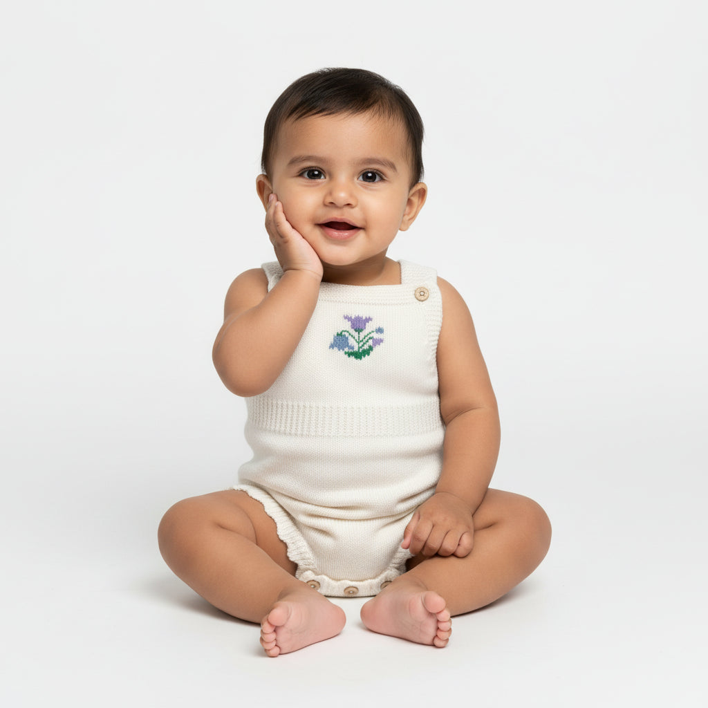 The Little Meadow Bloom Knit Bodysuit