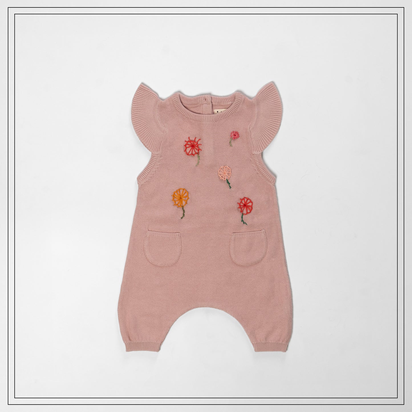 Wildflower Blush Knit Romper
