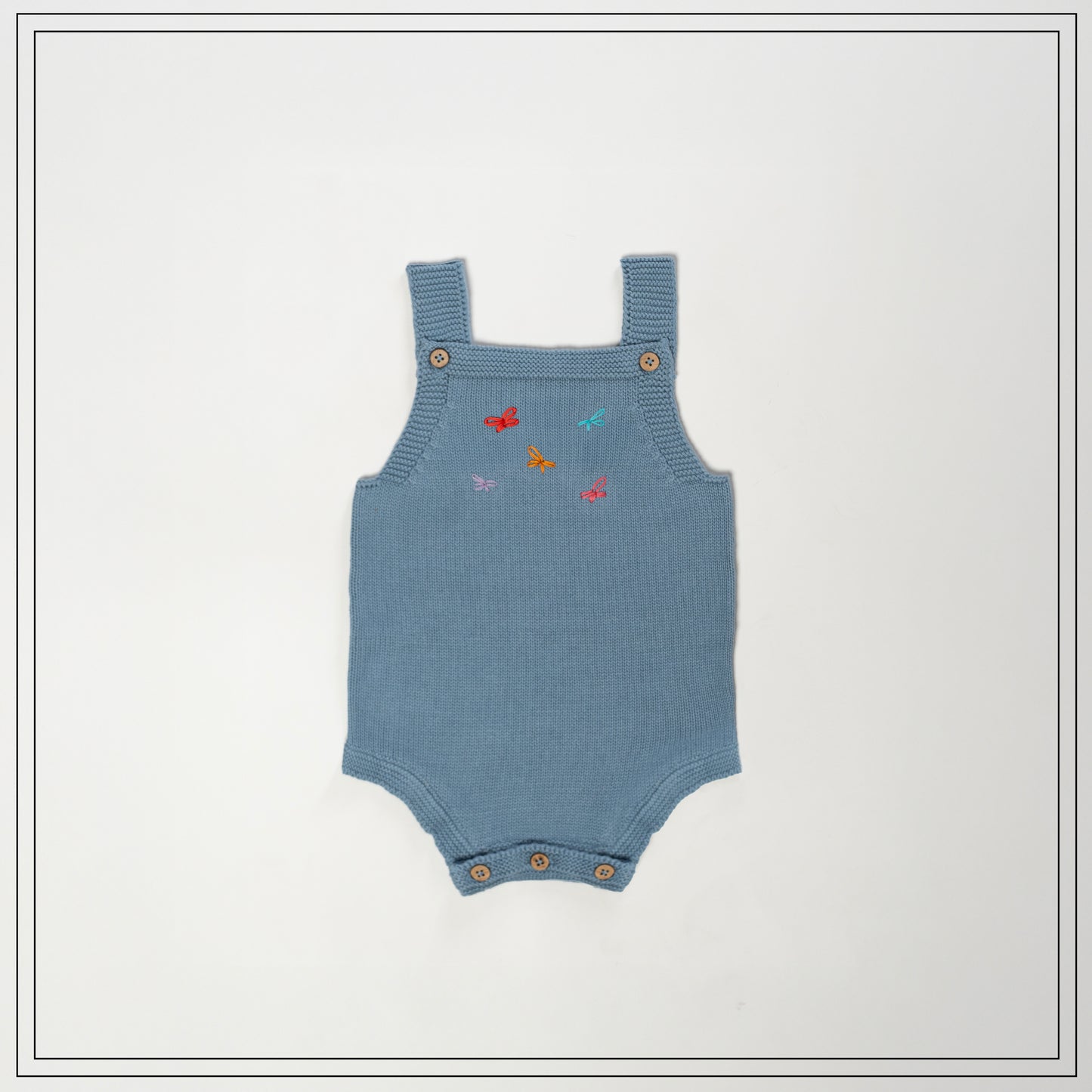 Flutter Sky Knit Romper