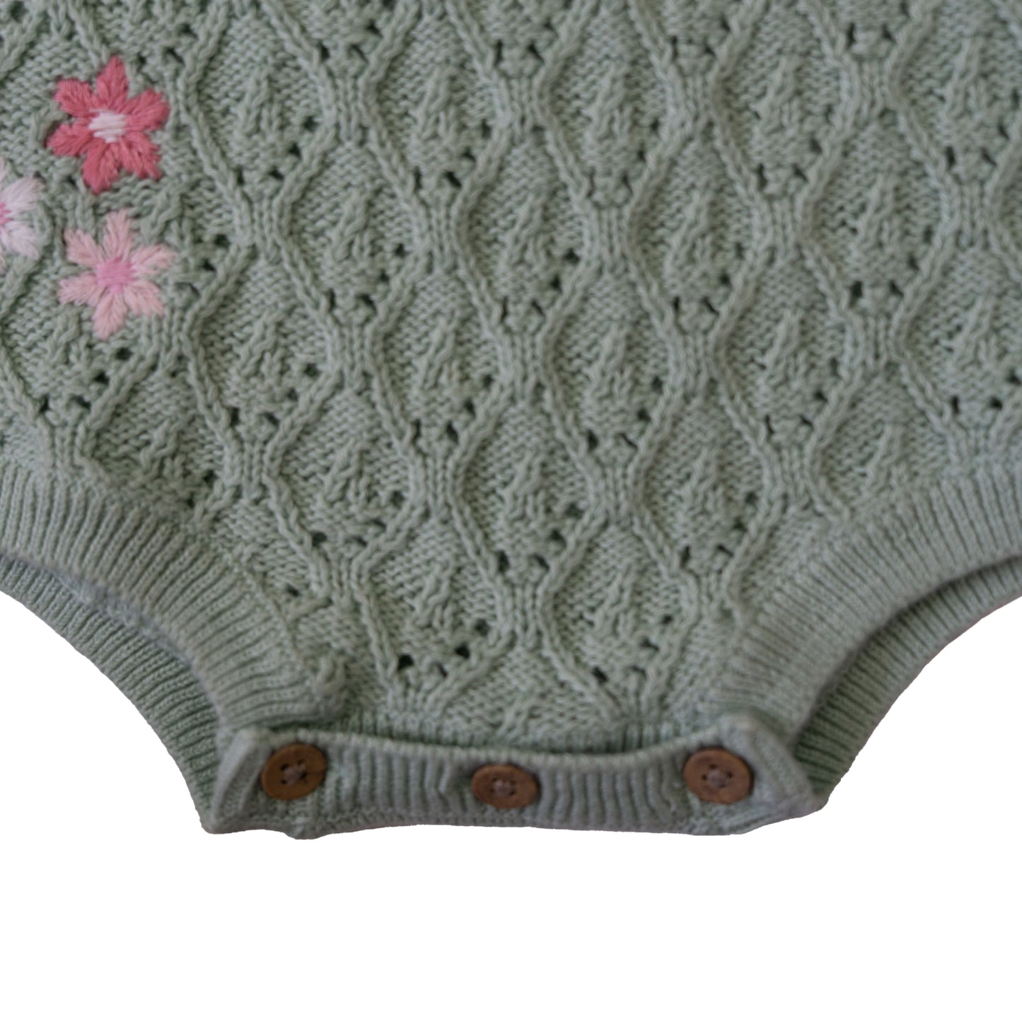 Grey flower onsies girls