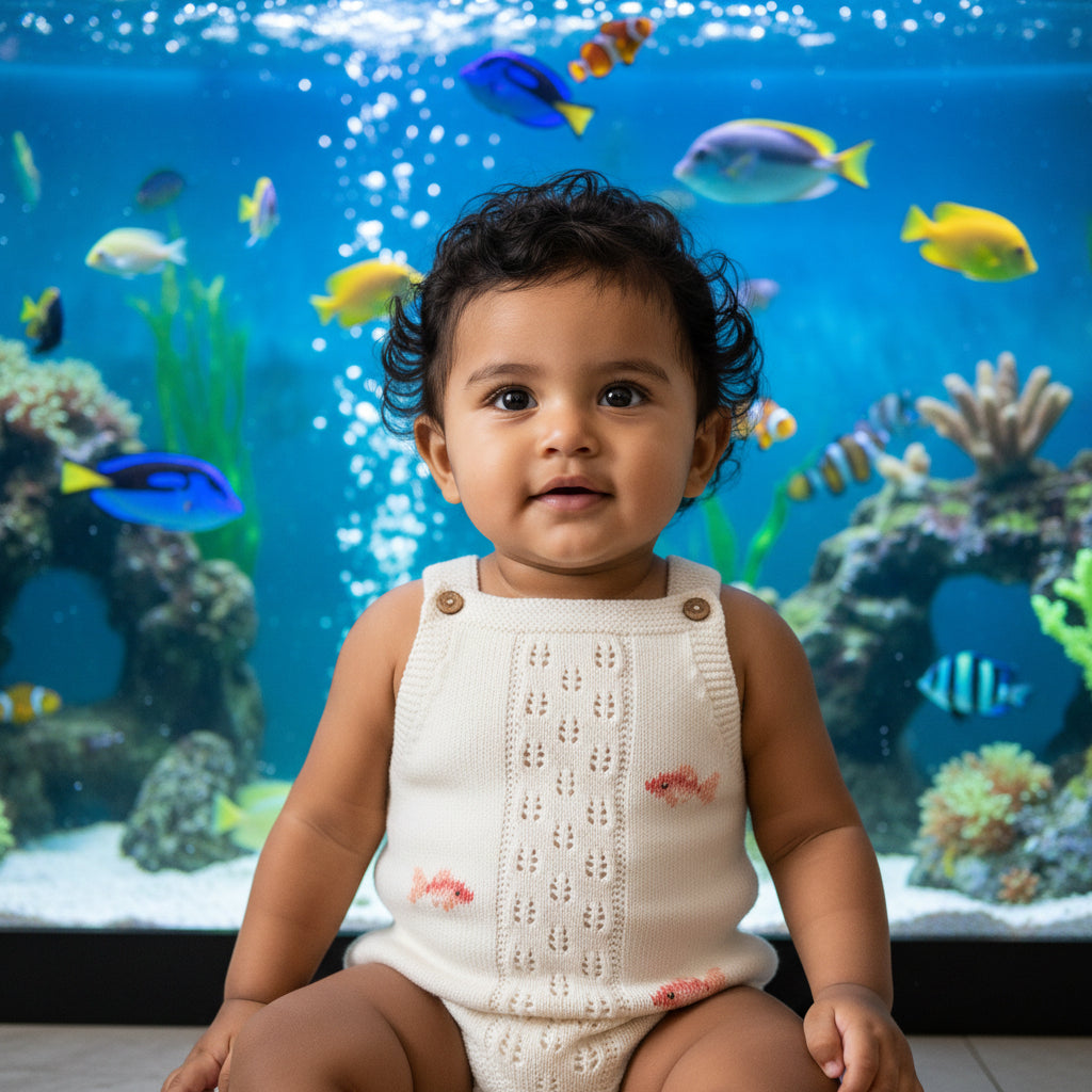 Little Reef knit Romper