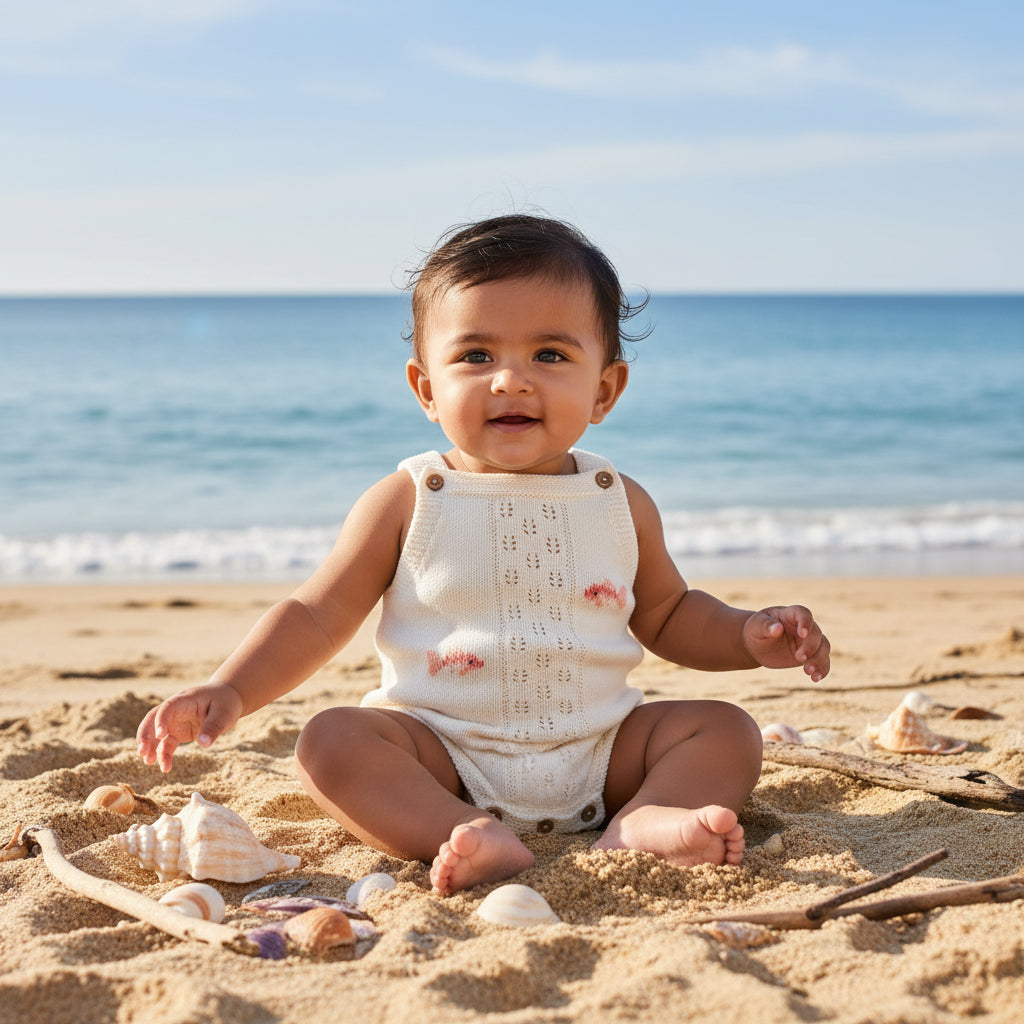 Little Reef knit Romper