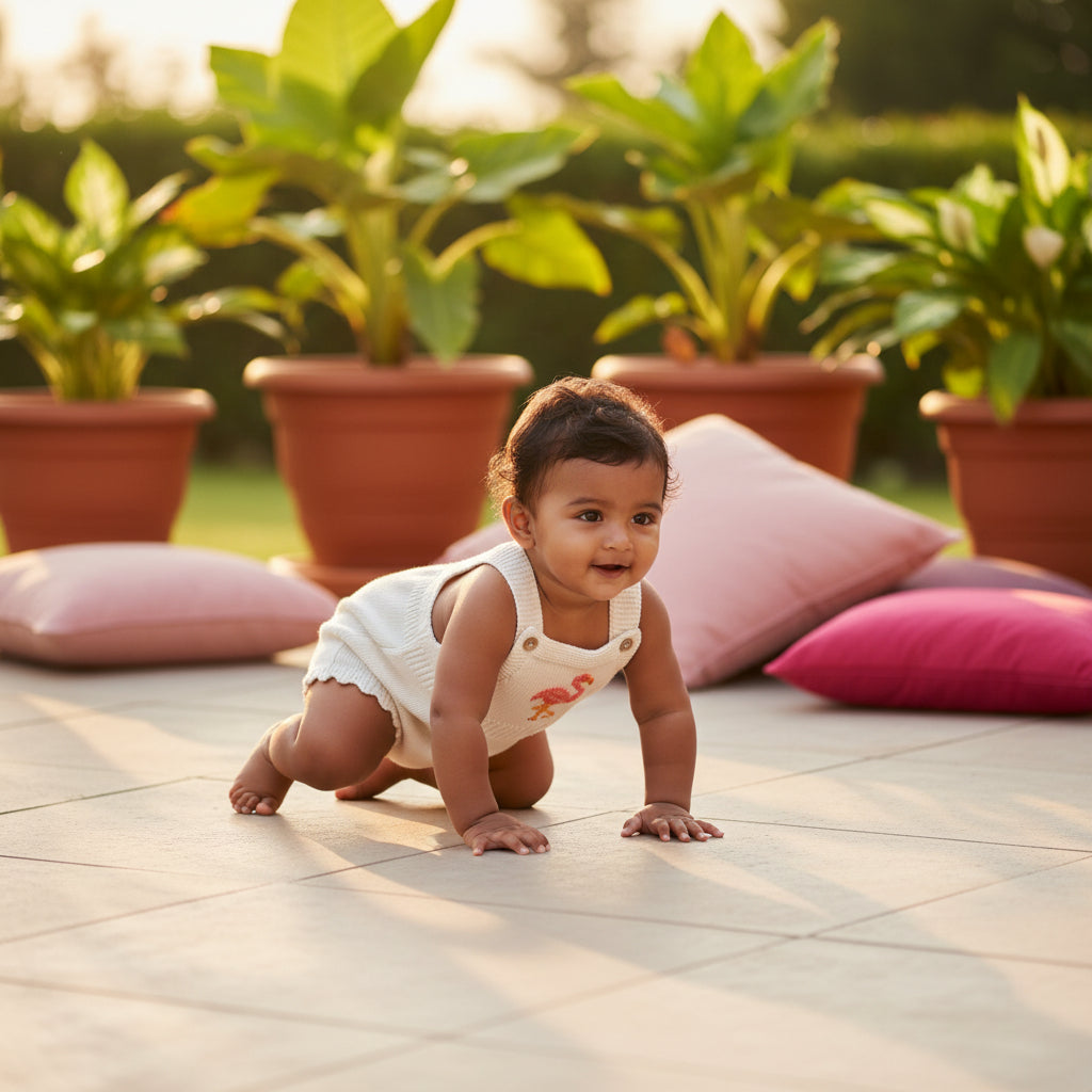 Flamingo Daydream Knit Romper