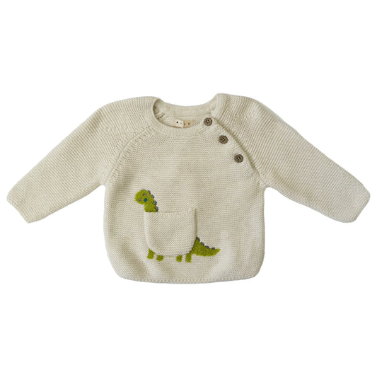 Green dino pocket top