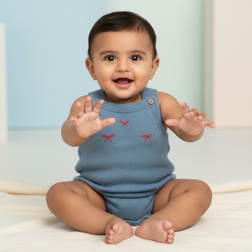 Tiny Ties knit Bodysuit